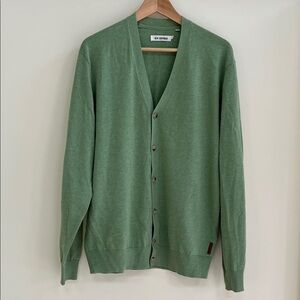 Ben Sherman Men’s Green Cardigan Sweater size XL